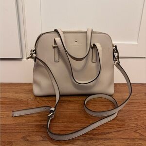 Kate Spade Crossbody Bag in Beige Saffiano Leather
